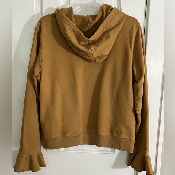J. Crew Flare Cuff Hoodie Sweatshirt Womens 
Melted Caramel Size Large comfy - Picture 7 of 14